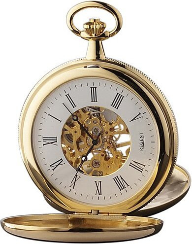 Regent Taschenuhr, Automatik, Gold, Rund, Unisex - Bild 1