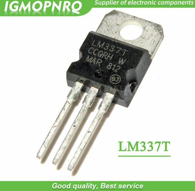 20 Stück LM337T Spannungsregler TO-220 Negativ-Einstellbar 1,5 A Schwarz - Bild 1