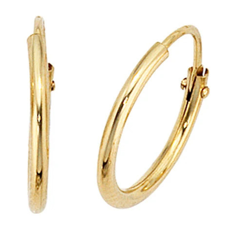 Colfem Creolen 333 Gelbgold, rund, Unisex - Bild 1