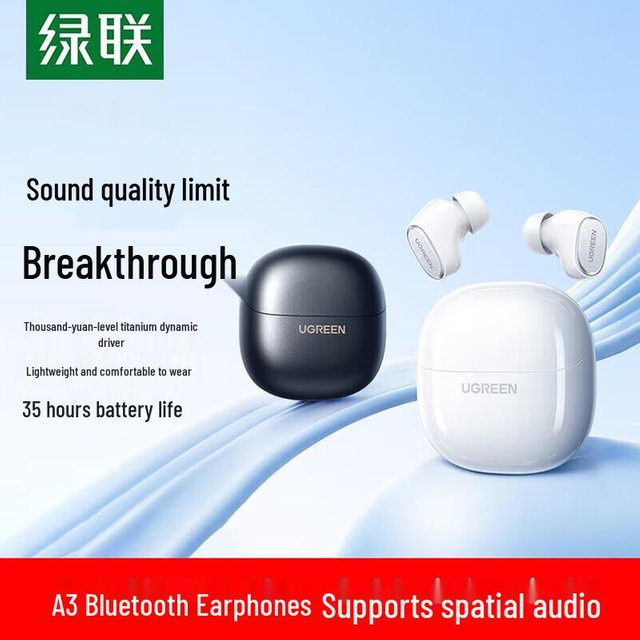 UGREEN HiTune A3 True Wireless Schlaf-Ohrhörer in Weiß mit Bluetooth und USB-C - Bild 1