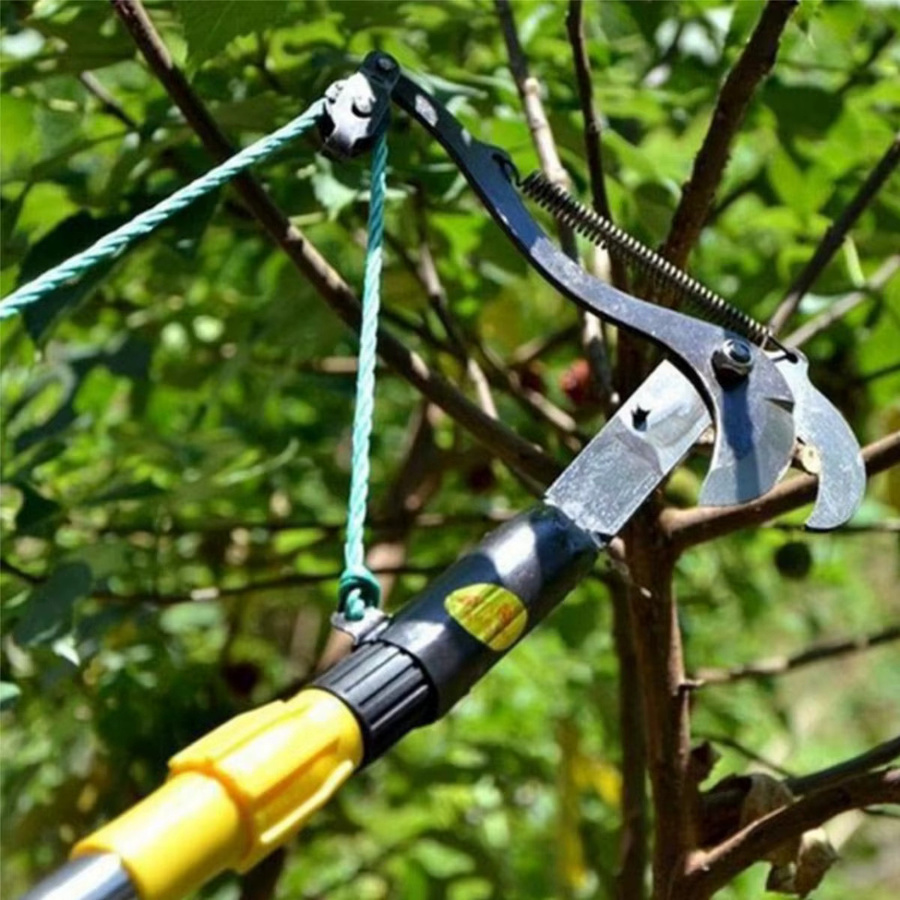 Gartenpark Gartenschere mit Seil in Schwarz für müheloses Beschneiden von Pflanzen - Bild 2