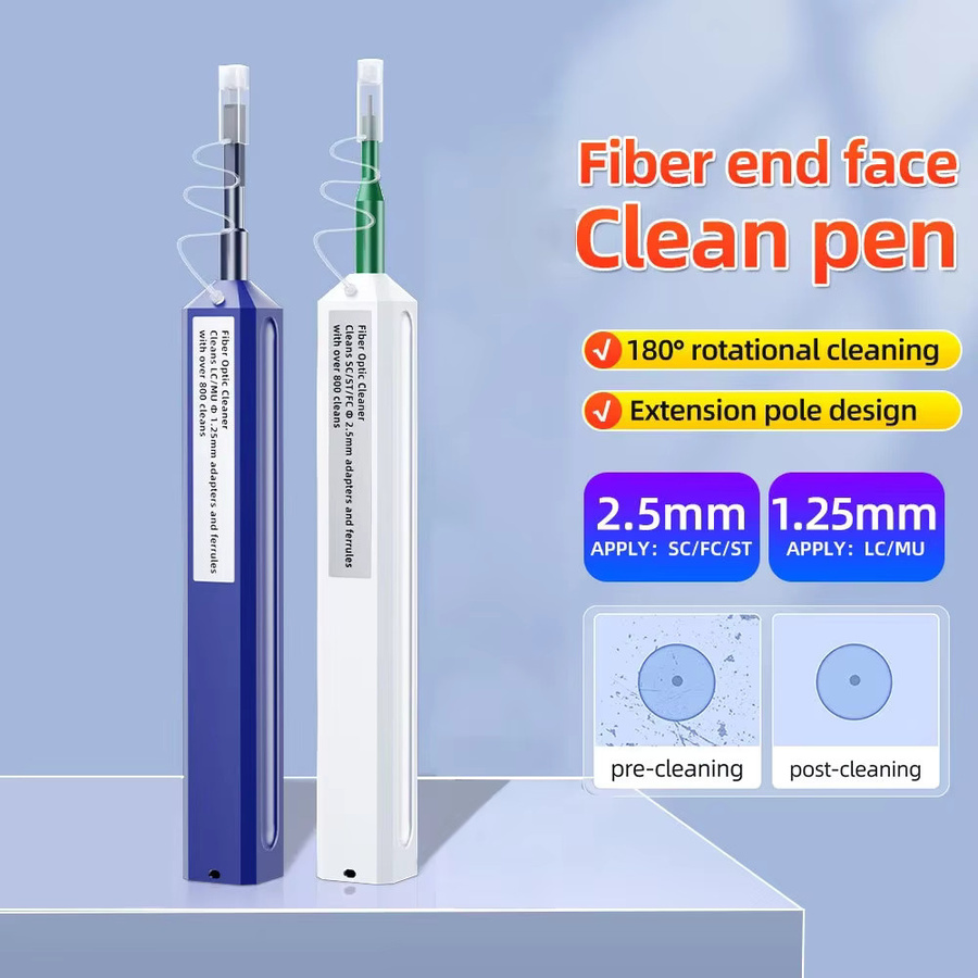 ZoeRax Glasfaser-Reinigungsstift für SC, FC, ST, LC und MU Steckverbinder für effiziente Glasfaserwartung mit 800 Reinigungen - Bild 2