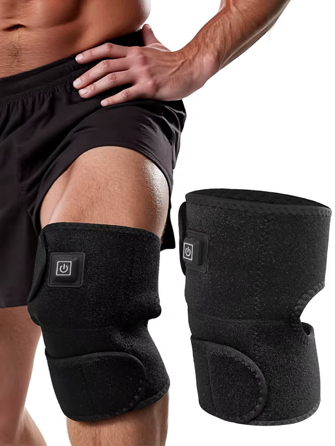 Elektrisch beheizte Kniebandage, Schwarz, Unisex - Bild 7