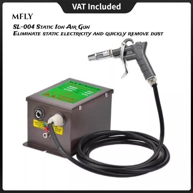 XMSJ Elektrostatische Pistole mit Hochspannungsgenerator und antistatischer Ionisier-Luftpistole in Schwarz B/T/H: 17,0 x 10,0 x 11,0 cm - Bild 1