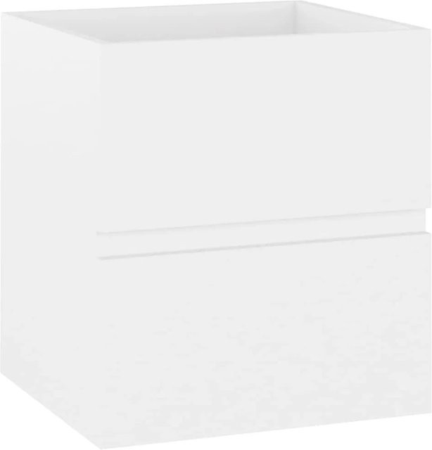 vidaXL Waschbeckenunterschrank aus Holzwerkstoff in Weiß, B/T/H: 41 x 38,5 x 45 cm - Bild 1