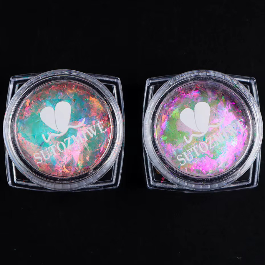 Full Beauty Meerjungfrau Aurora Opal Nagelglitzer-Flocken, Schimmernd - Bild 5
