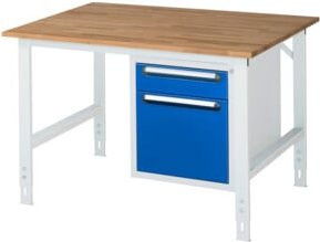 Rau Arbeitstisch Tom KM05 höhenverstellbar, B/T/H: 125 x 100 x 91-123 cm - Bild 1