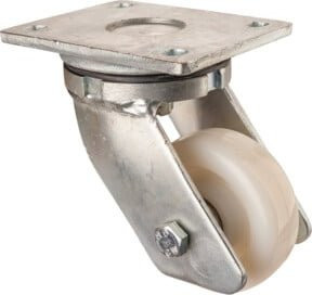 BS Schwerlastrolle RR100.B15.102 aus Kunststoff in Silber - Bild 1