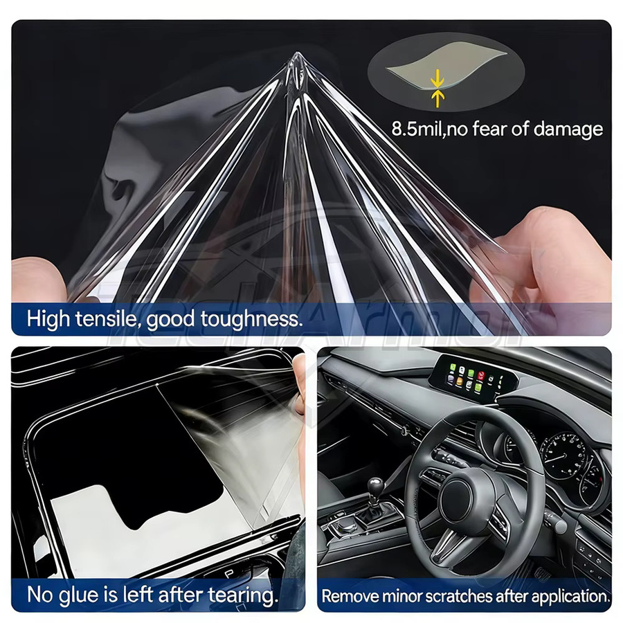 Kratzfeste TPU Auto-Innenraum-Schutzfolie für Mazda CX 5 2017–2022, transparente und reißfeste Schutzfolie als Zubehör - Bild 5