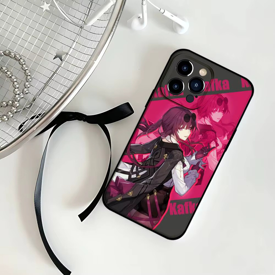 Honkai Star Rail Handyhülle für iPhone 11 bis 17 Pro Max, weiche Schutzhülle, Schwarz - Bild 3