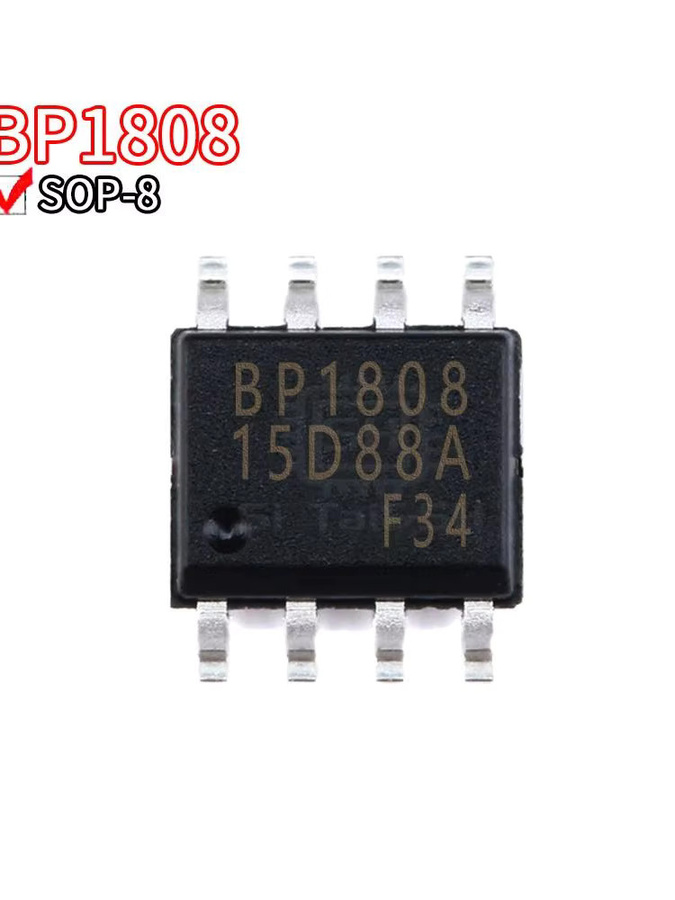 5er Set Si Tai&SH BP1808 LED Konstantstrom-Treiber-Chip IC Patch SOP8 in Schwarz - Bild 2