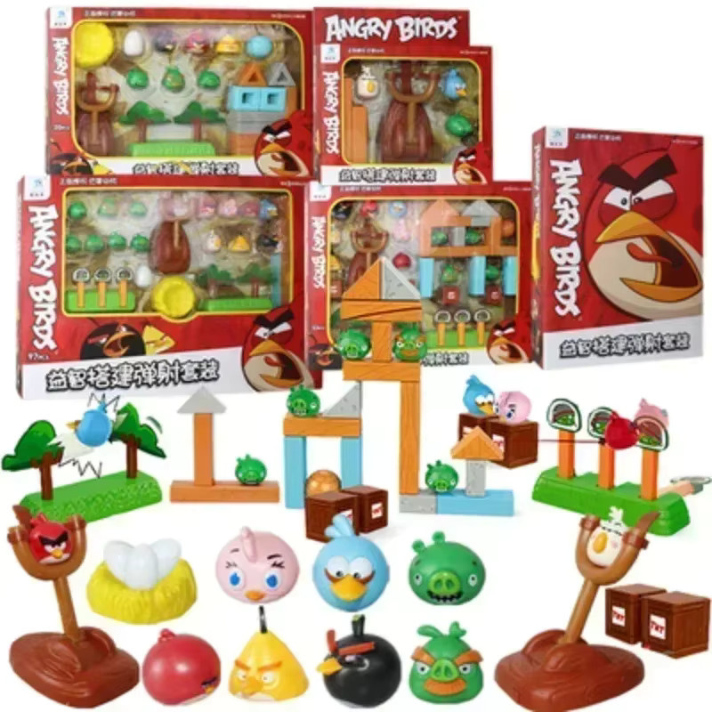 Rongdafeng Angry Birds Bausteine Spielzeug mit roten, blauen und bunten Figuren aus Kunststoff - Bild 2
