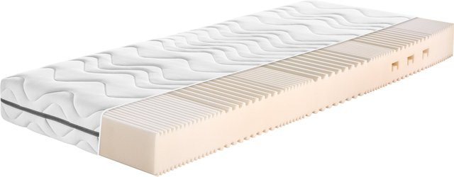 FAN Matratze Megamax Komfort S mit Komfortschaumkern H2, B/T: 90 x 200 cm, Dunkelgrau/Weiss - Bild 1