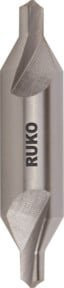 RUKO Zentrierbohrer DIN 333 HSS Form R aus Edelstahl, Farbe Silber, Durchmesser: 4,0 mm, Gesamtlänge: 56,0 mm, Kopfhöhe: 10,0 mm - Bild 1