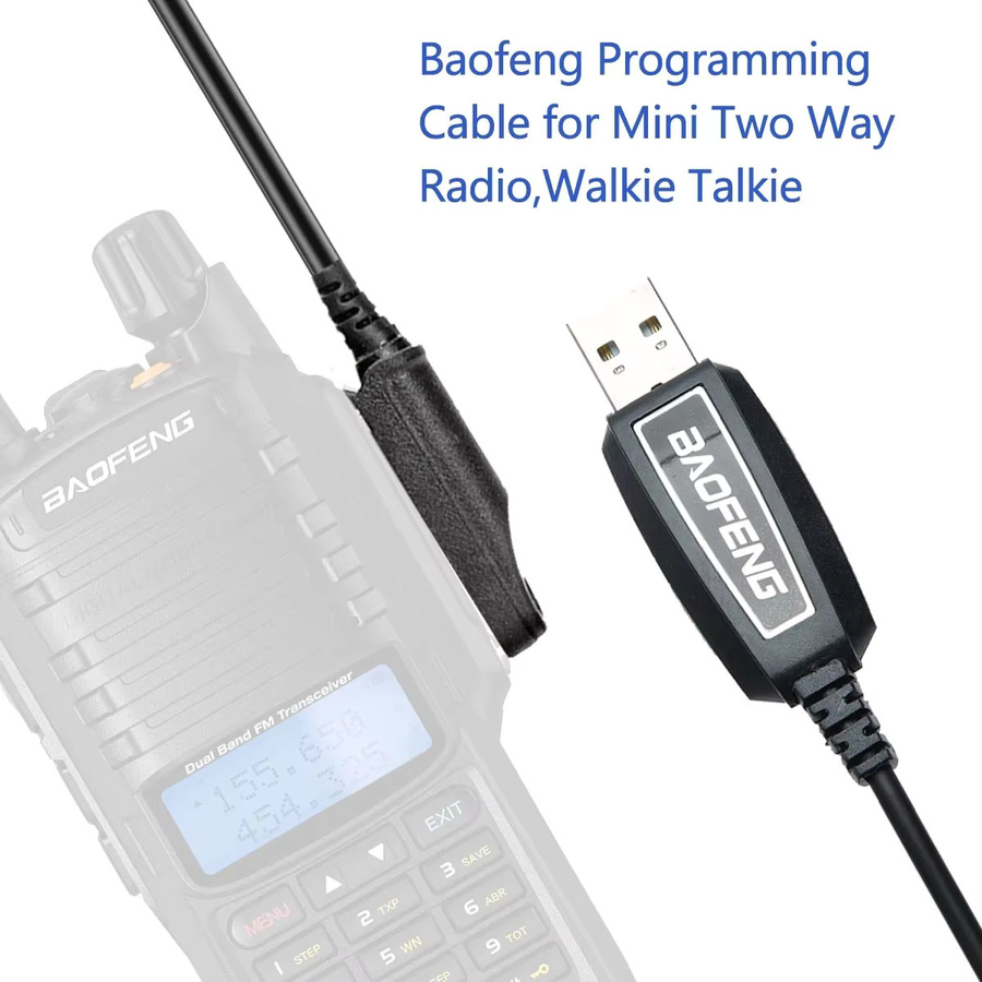 Baofeng USB-Programmierkabel für UV-9R Pro Plus XR mit PL2303 Chip in Schwarz - Bild 2