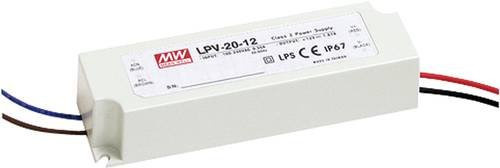 Mean Well LPV-20-12 LED-Trafo Konstantspannung 20W 12V/DC Weiß IP67 - Bild 1