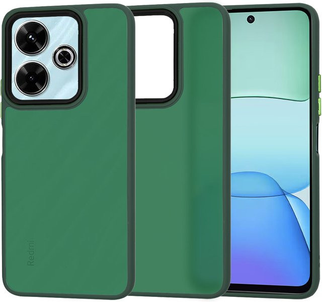 Techsuit Handyhülle für Xiaomi Poco M6 4G und Redmi 13 in Grün HaloFrost - Bild 1