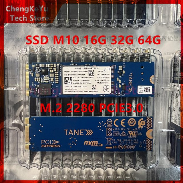 Intel Optane Memory M10 SSD M.2 2280 Internes Solid-State-Laufwerk PCIe 3.0x2, Blau - Bild 1