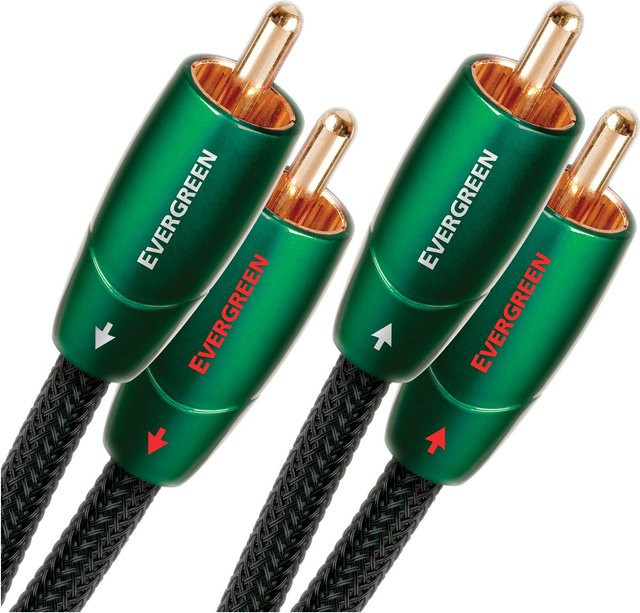Evergreen RCA Audiokabel in Grün, Länge: 3 m - Bild 1