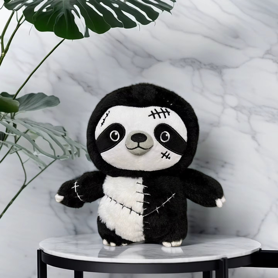 Jellycat Sloth, Plüschtier, Schwarz, Halloween, Party - Bild 3