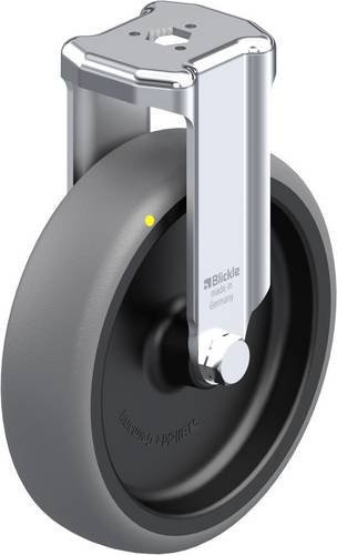 Blickle Bockrolle BKRA-TPA 126G-ELS in Schwarz und Grau mit 125 mm Rad-Durchmesser und einer Tragfähigkeit von max. 80 kg - Bild 1