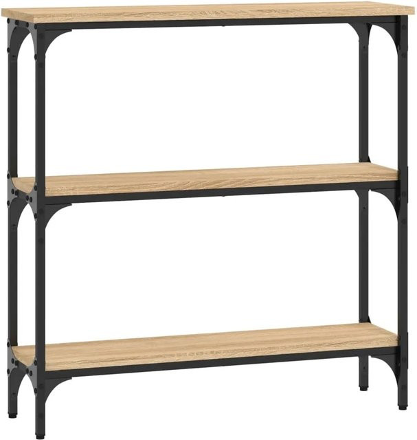 vidaXL Konsolentisch aus Holzwerkstoff in Sonoma-Eiche, B/T/H: 75 x 22,5 x 75 cm - Bild 1