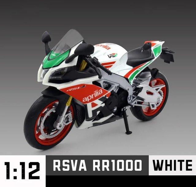 Aprilia Rsv4 Motorrad Modell, 1:12 Skala, Metall, ab 14 Jahren - Bild 1