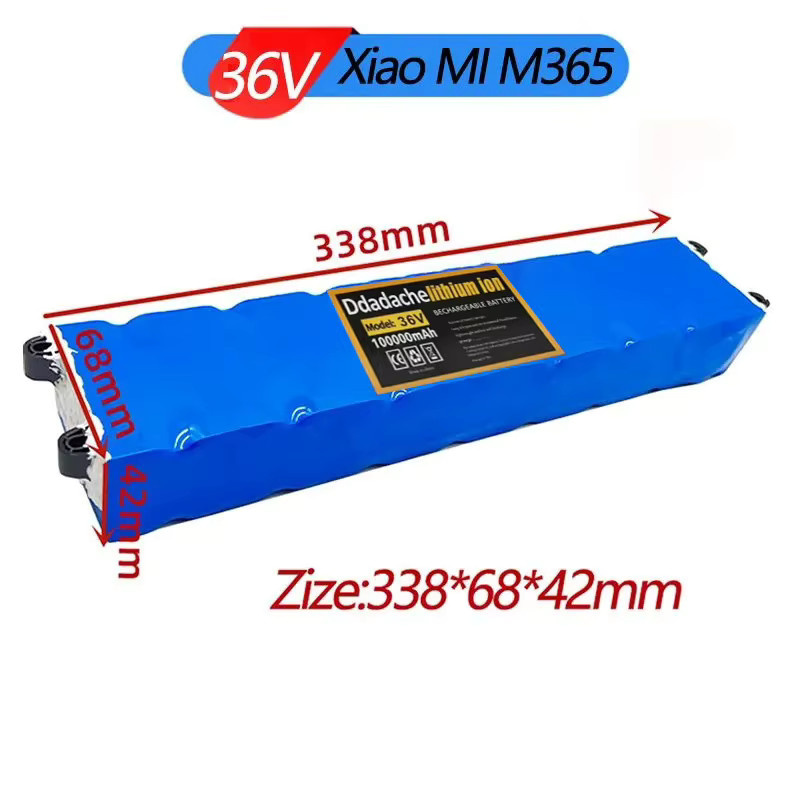 10S3P 36V 100000mAh Elektroroller-Akku aus 18650 Lithium-Ionen-Zellen für M365 in Blau - Bild 3