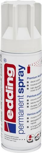 Edding 5200 Permanentspray Premium-Acryllack in Verkehrsweiß seidenmatt, 200 ml - Bild 1