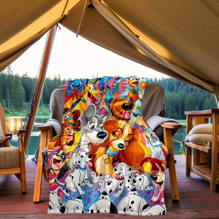 Living Need Y 101 Dalmatiner Decke aus Flanell, Mehrfarbig, B/H: 80 x 120 cm - Bild 6