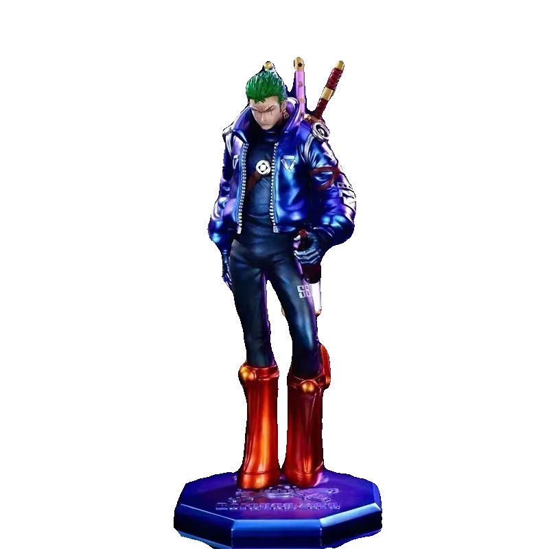 Bandai Roronoa Zoro Anime Actionfigur Cyberpunk Design aus PVC, mehrfarbig, Höhe: 26 cm - Bild 5
