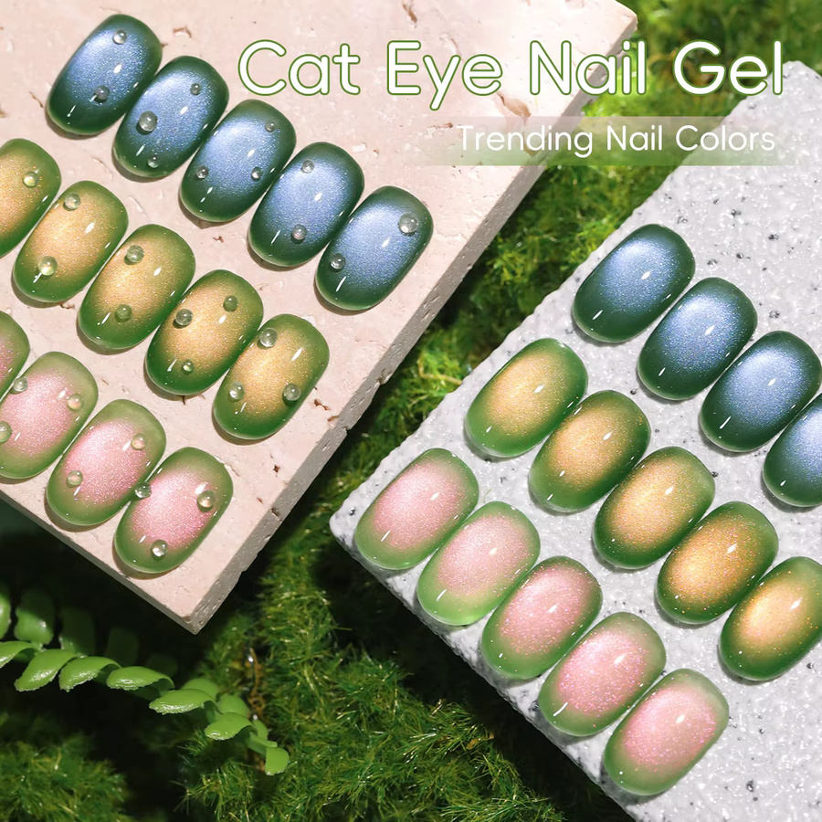 XEIJAYI Guave Cat's Eye Gel-Nagellack, Glänzend - Bild 3