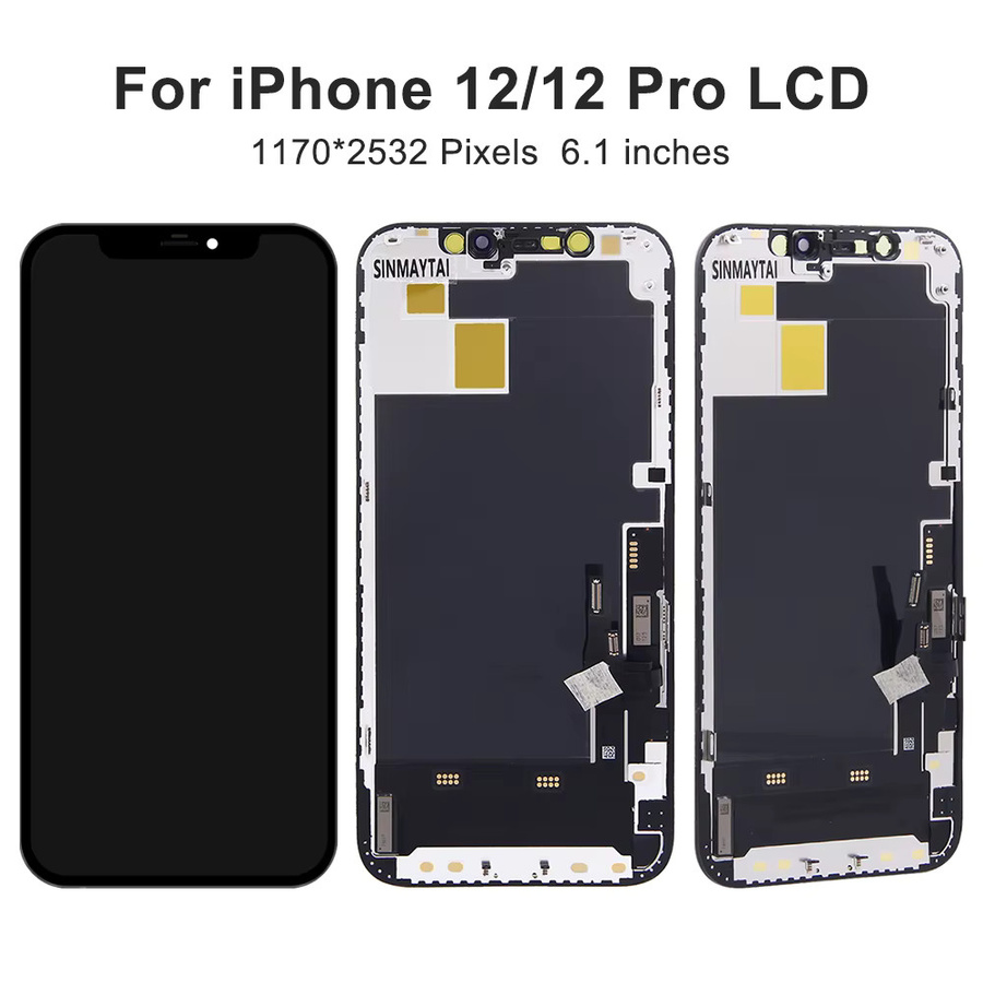 JK OLED-Display mit 3D-Touchscreen-Digitizer-Baugruppe als LCD-Ersatz für iPhone 12 Pro, Farbe: Schwarz, kompatibel mit A2407, A2403, A2172, A2341 - Bild 3