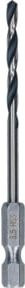 Bosch HSS PointTeQ Sechskantbohrer in Schwarz und Silber, Durchmesser: 3,5 mm - Bild 1