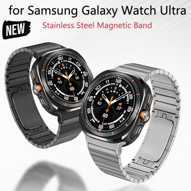 OAKCHARM Uhrenarmband Edelstahl, Magnetarmband, Unisex, Samsung Galaxy Watch Ultra 47 mm - Bild 1