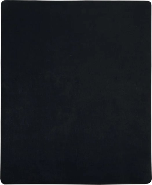 vidaXL Spannbettlaken aus Jersey in Schwarz, Baumwolle, B/T: 140 x 200 cm - Bild 1