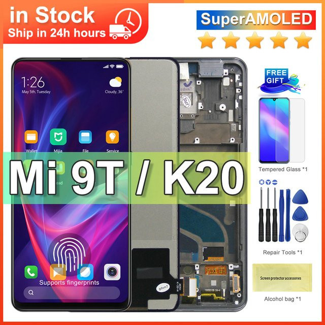 Xiaomi LCD Display Touchscreen Digitizer Montage mit 6,39 Zoll AMOLED Display in Schwarz für Mi 9T Mi 9T Pro Redmi K20 K20 Pro M1903F10G Ersatz - Bild 1