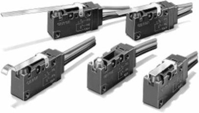 Omron Mikroschalter D2VW-01L1A-1M Schwarz 30 V/DC 0.1A - Bild 1