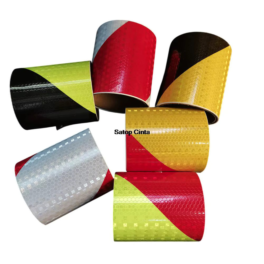 Reflektierendes Warnband Satop Cinta aus wasserfestem PVC in Weiß und Rot, Breite: 10 cm, Länge: 1 m - Bild 3