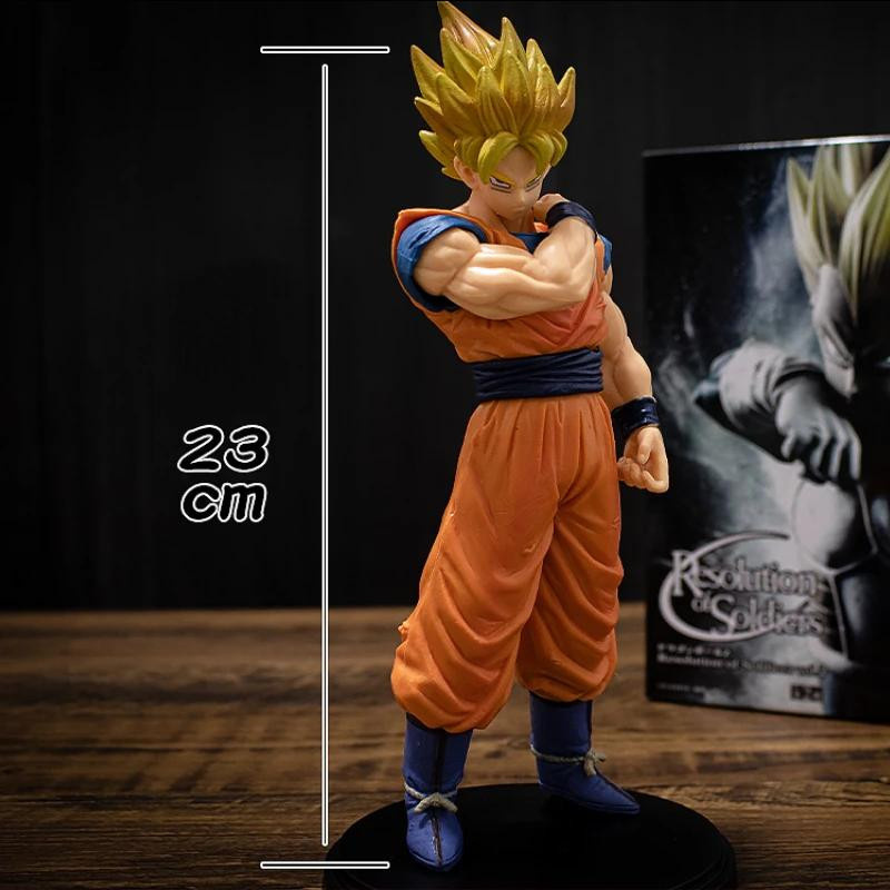 Bandai Dragon Ball Son Goku Vegeta Super Saiyan Actionfigur 22cm braun - Bild 1