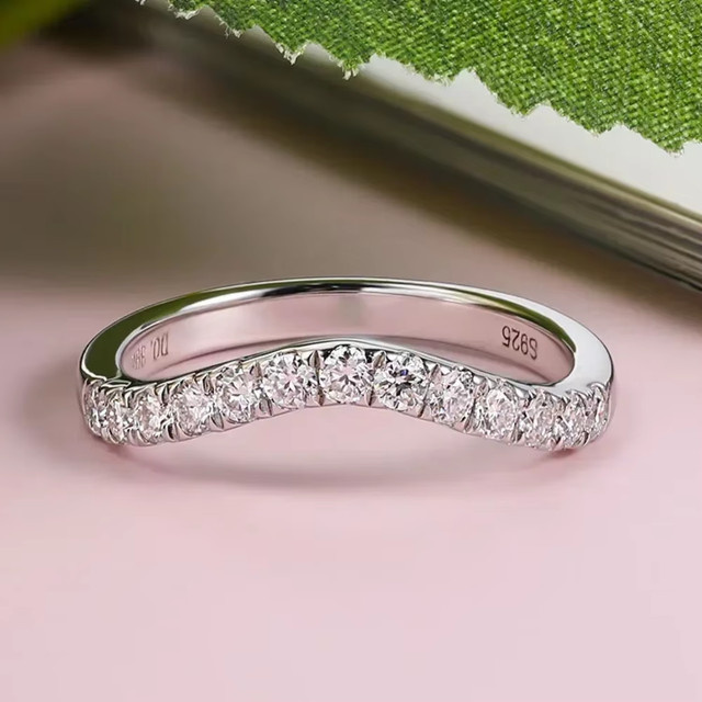 M-JAJA Moissanit-Ring, 925 Silber, Diamant, Damen - Bild 1