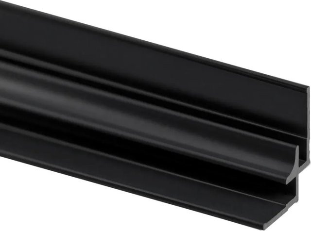 Schulte Eckverbinder für Duschrückwand DecoDesign, Mattschwarz, 255 cm - Bild 1