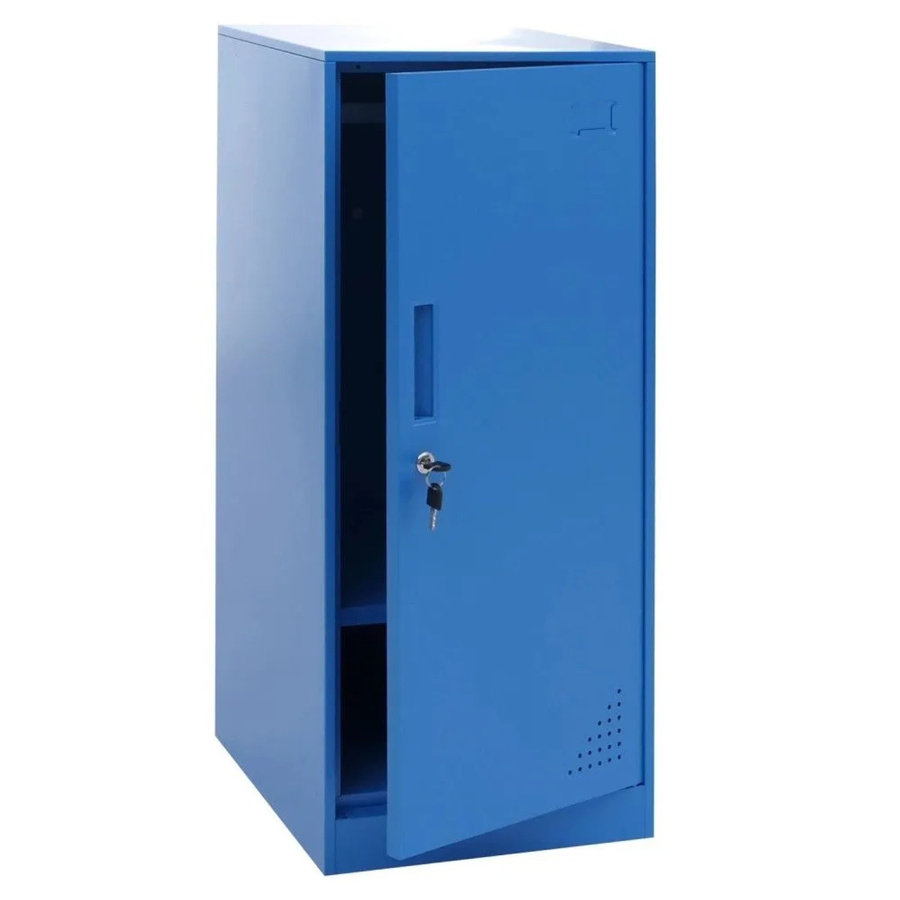 MCW Spind MCW-P63 Schließfach aus Stahl mit Kleiderstange und Regalböden, Blau, B/T/H: 90 x 38 x 45 cm - Bild 2