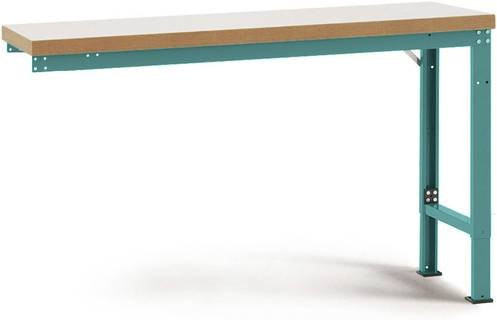 Manuflex Anbauwerkbank Profi Spezial mit Kunststoff-Tischplatte, Farbe: Blau, B/T/H: 125 x 70 x 104 cm - Bild 1