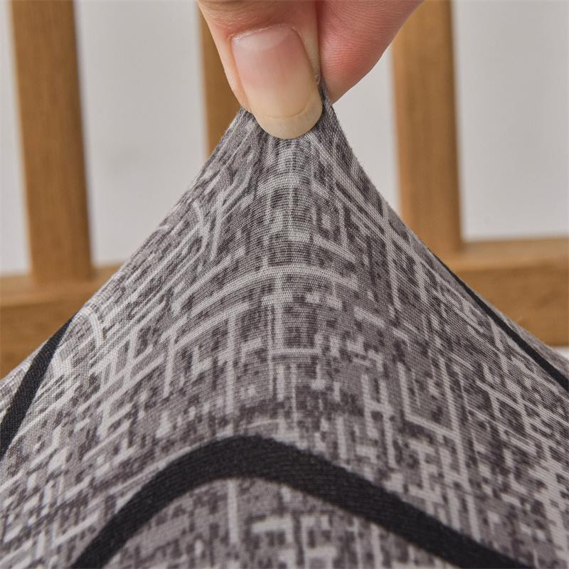Waschbarer Stretch-Stuhlbezug für Esszimmerstühle in Grau von Household supplies MH - Bild 1