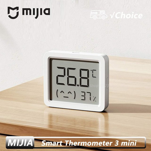 Mijia Smart Temperatur- und Feuchtigkeitssensor 3 Mini Digitales Hygrometer in Weiß für die Mi Home App (Region China) - Bild 1