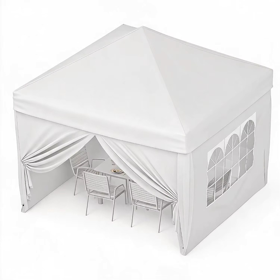 HiMISS Pop-Up Pavillon Wasserdichtes Gartenzelt mit 4 Seitenwänden Schwarz B/T/H: 300 x 300 x 260 cm - Bild 2