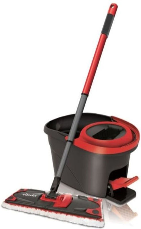 Vileda Ultramax 2in1 Turbo Bodenwischer Komplettset mit Teleskopstiel und Wringer in Rot - Bild 4
