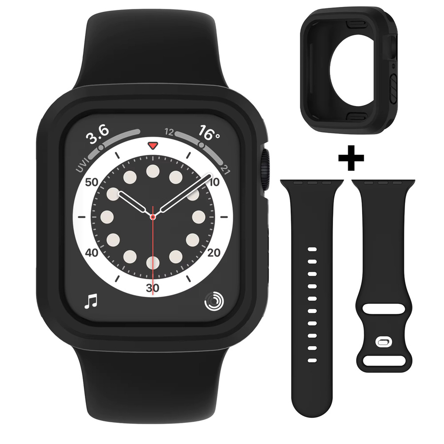 samusak Silikonarmband mit Hülle, Schwarz, Unisex - Bild 2