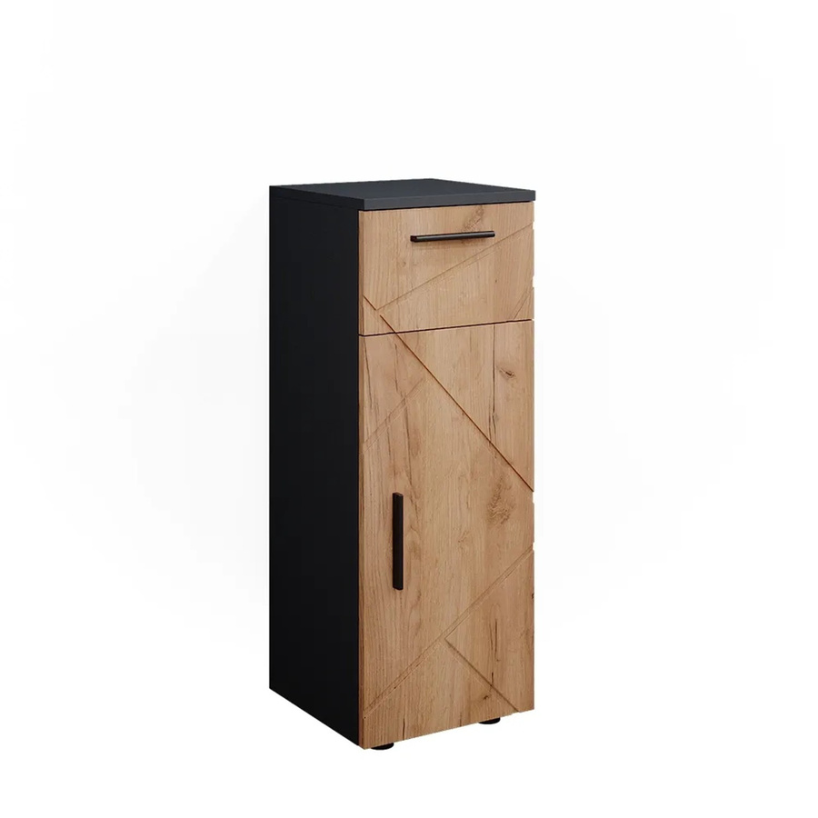 Vicco Midischrank Irma Badschrank Badezimmermöbel Anthrazit Eiche B: 30 cm, H: 81 cm - Bild 3